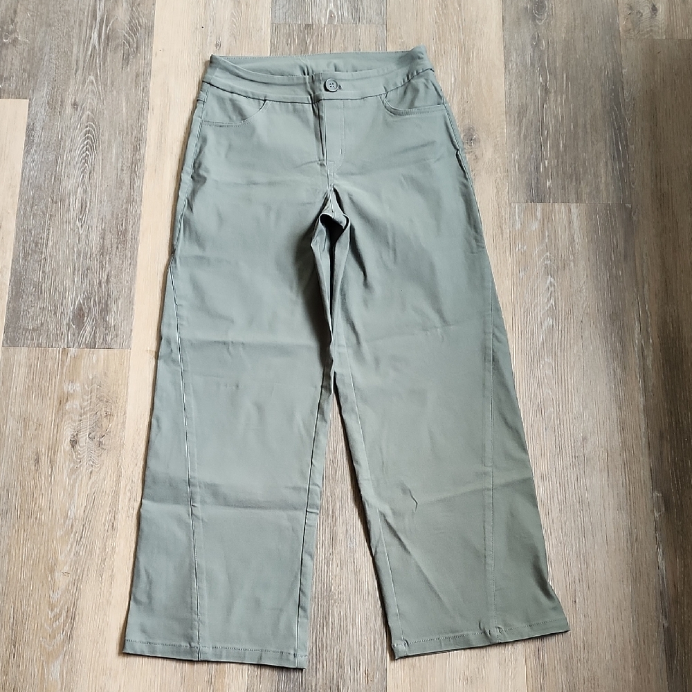 Pull-On Wide-Leg Pants